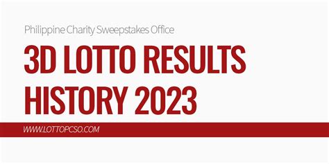 Swertres Results History and Summary 2023 .